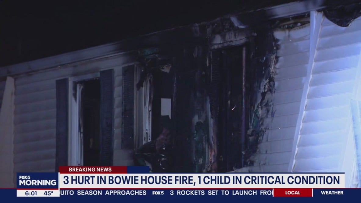 Mother, 2 children injured in overnight house fire in Bowie